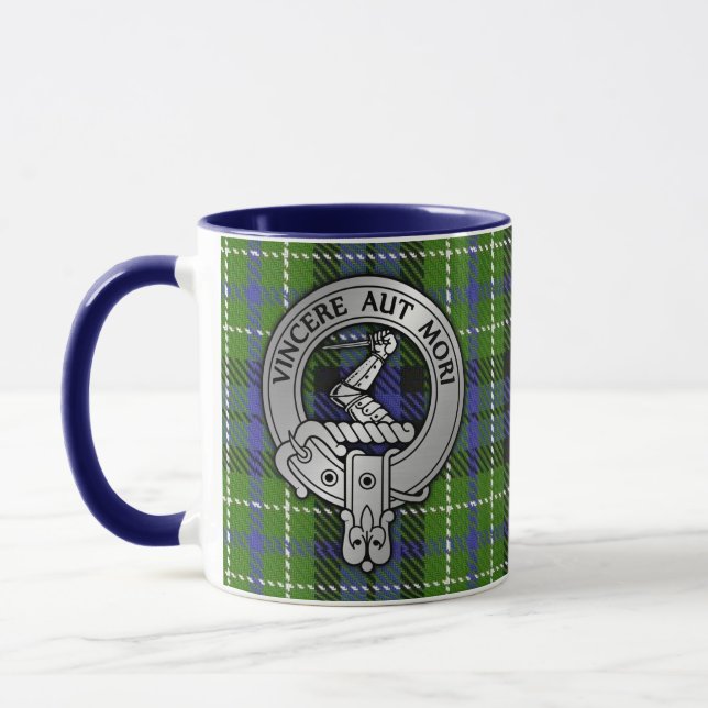 Clan MacNeill von Gigha Wappen & Tartan Tasse (Links)