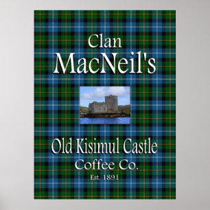 Clan MacNeil's Old Kisimul Castle Coffee Co. Poster