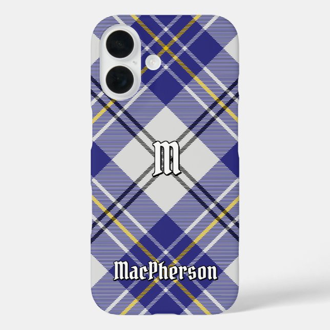 Clan MacPherson Blue Dress Tartan Case-Mate iPhone Hülle (Rückseite)