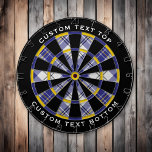 Clan MacPherson Blue Dress Tartan Dart Board Dartscheibe<br><div class="desc">Clan MacPherson traditionelles blaues Kleid Tartan mit modernen Farben. Nahtloses Muster. Zwei benutzerdefinierte Textbereiche auf dem äußeren Ring.</div>