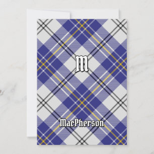 Clan MacPherson Blue Dress Tartan Einladung