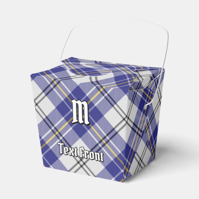 Clan MacPherson Blue Dress Tartan Favor Box Geschenkschachtel (Vorderseite)