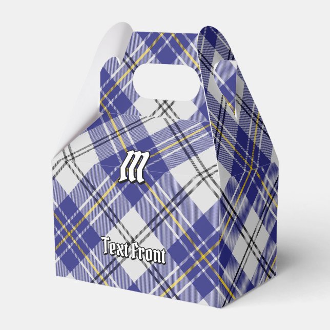 Clan MacPherson Blue Dress Tartan Favor Box Geschenkschachtel (Vorderseite)