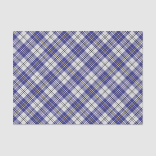 Clan MacPherson Blue Dress Tartan Tissue Paper Seidenpapier (Vorderseite)