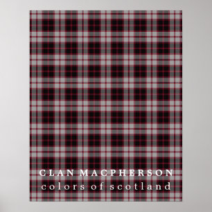 Clan MacPherson Colors of Scotland Tartan Poster