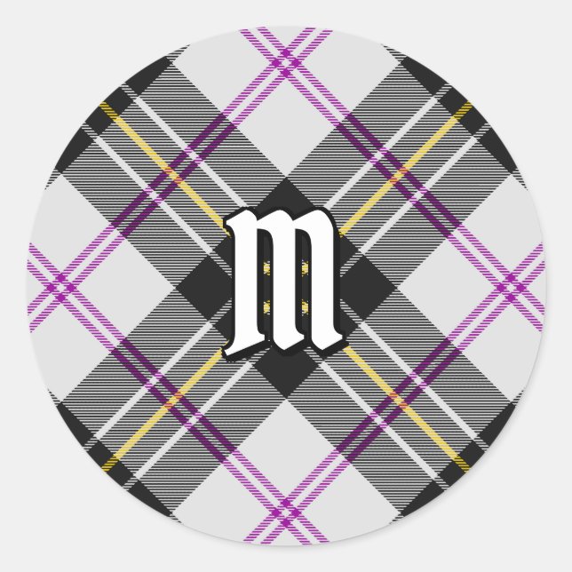 Clan MacPherson Dress Tartan Classic Round Sticker (Vorderseite)