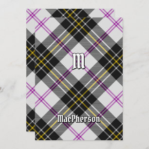 Clan MacPherson Dress Tartan Einladung