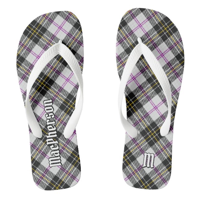 Clan MacPherson Dress Tartan Flip Flops (Fußbett)