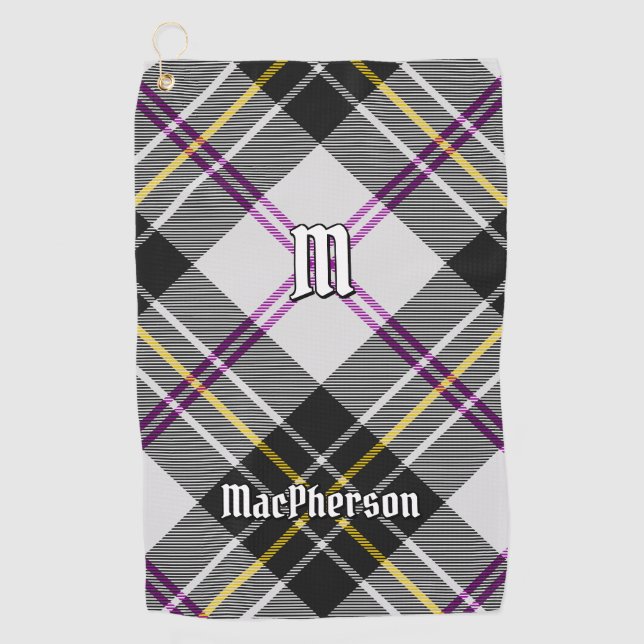 Clan MacPherson Dress Tartan Golf Towel Golfhandtuch (Vorderseite)