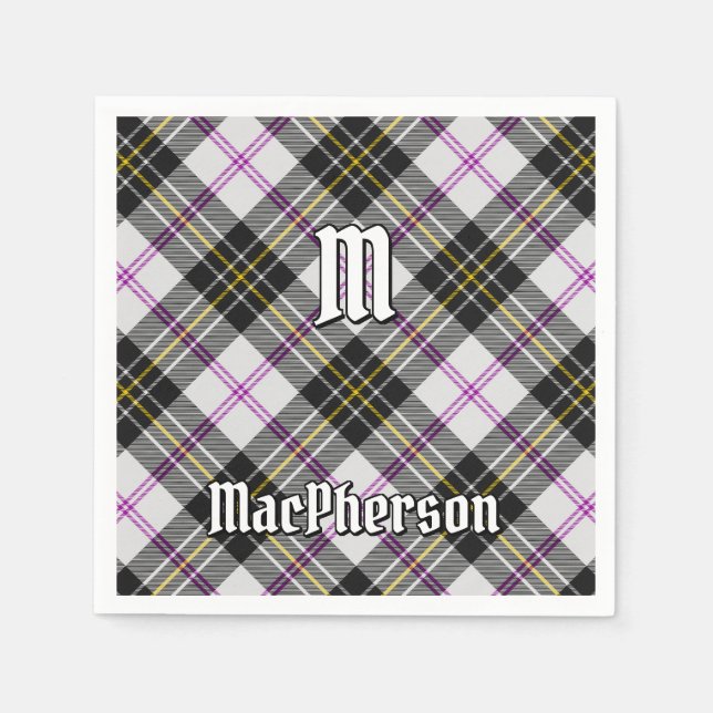 Clan MacPherson Dress Tartan Napkins Serviette (Vorderseite)