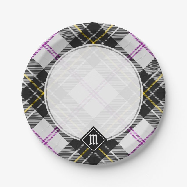 Clan MacPherson Dress Tartan Paper Tellers Pappteller (Vorderseite)