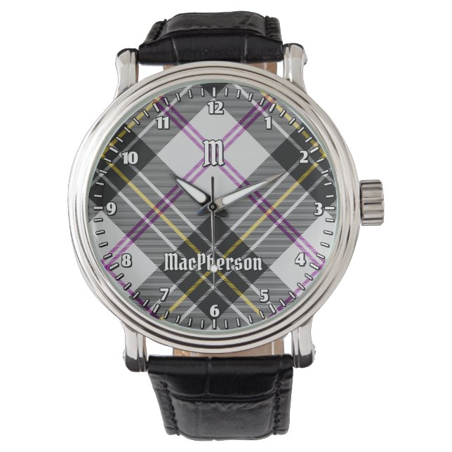 Clan MacPherson Dress Tartan Watch Armbanduhr (Vorderseite)