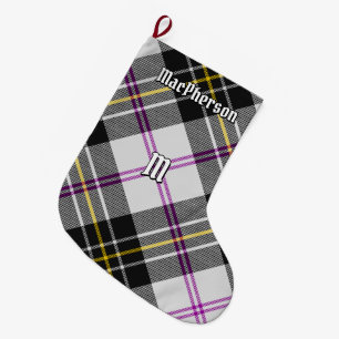 Clan MacPherson Dress Tartan Weihnachts-Strumpf Großer Weihnachtsstrumpf