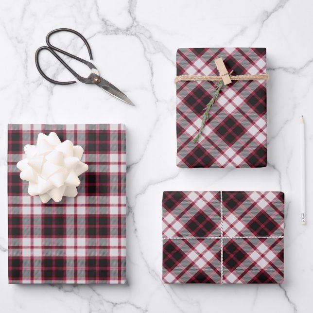 Clan MacPherson Hunting Tartan Geschenkpapier Set (Vorderseite)