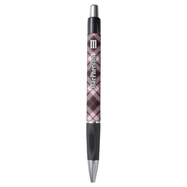 Clan MacPherson Hunting Tartan Pen Kugelschreiber (Vorderseite Vertikal)