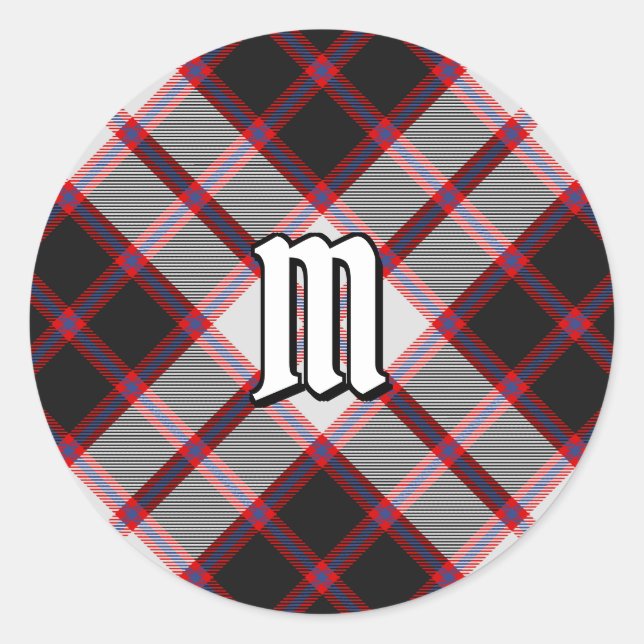 Clan MacPherson Hunting Tartan Runder Aufkleber (Vorderseite)