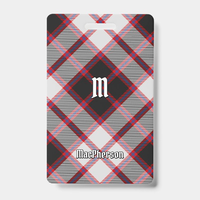 Clan MacPherson Jagd Tartan Abzeichen Ausweis (Vorderseite)
