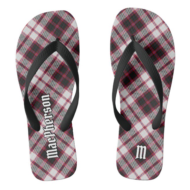 Clan MacPherson Jagd Tartan Flip Flops (Fußbett)