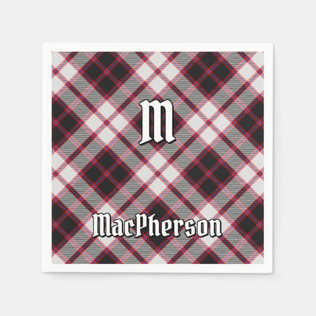 Clan MacPherson Jagd Tartan Napkins Serviette (Vorderseite)