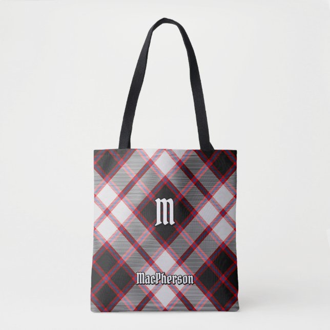 Clan MacPherson Jagd Tartan Tote Bag (Vorderseite)