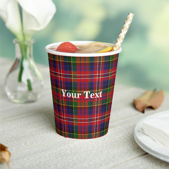 Clan MacPherson Kariert Custom Pappbecher (In Situ)