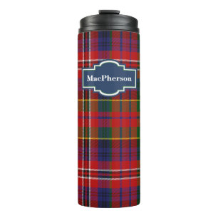 Clan MacPherson Kariert Custom Thermal Tumbler Thermosbecher