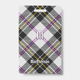 Clan MacPherson Kleid Tartan Abzeichen Ausweis