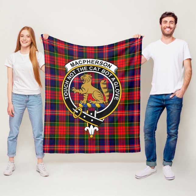 Clan MacPherson Modern Tartan Kariert Fleecedecke (Beispiel)