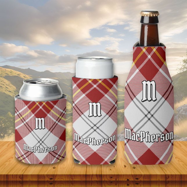 Clan MacPherson Red Dress Tartan Can Cooler Dosenkühler (Von Creator hochgeladen)