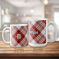 Clan MacPherson Red Dress Tartan Coffee Tasse