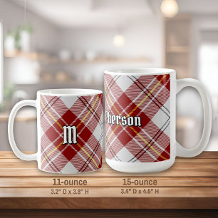 Clan MacPherson Red Dress Tartan Coffee Tasse