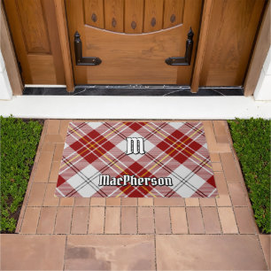 Clan MacPherson Red Dress Tartan Doormat Fußmatte