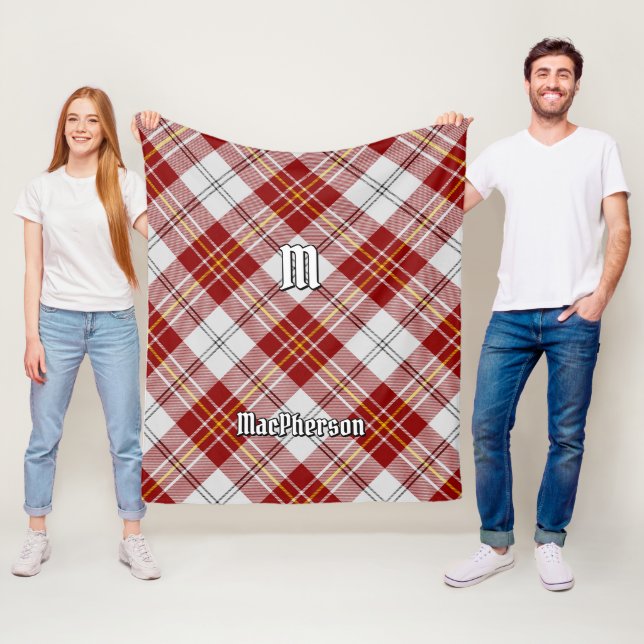 Clan MacPherson Red Dress Tartan Fleece Blanket (Beispiel)