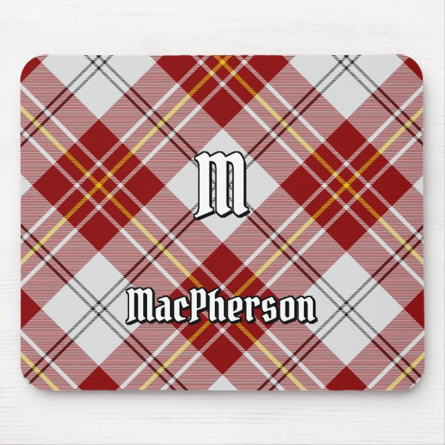 Clan MacPherson Red Dress Tartan Mouse Pad Mousepad (Vorne)