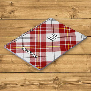 Clan MacPherson Red Dress Tartan Notebook Notizblock