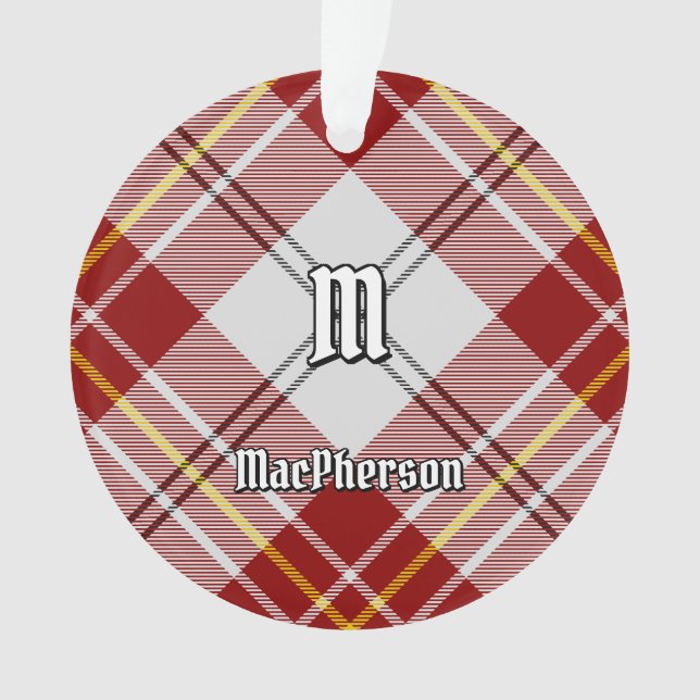 Clan MacPherson Red Dress Tartan Ornament (Vorderseite)