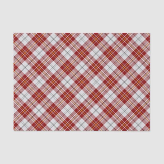 Clan MacPherson Red Dress Tartan Tissue Paper Seidenpapier (Vorderseite)