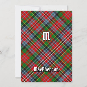 Clan MacPherson Tartan Einladung