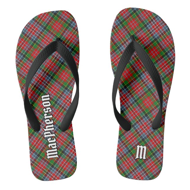 Clan MacPherson Tartan Flip Flops (Fußbett)
