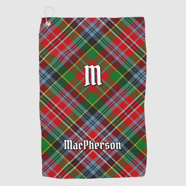 Clan MacPherson Tartan Golf Towel Golfhandtuch (Vorderseite)