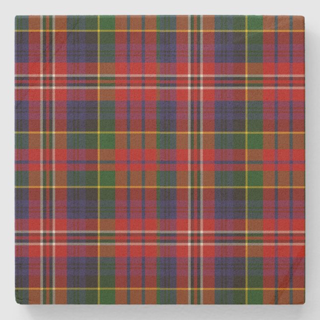Clan MacPherson Tartan Kariert Stone Untersetzer (Vorderseite)