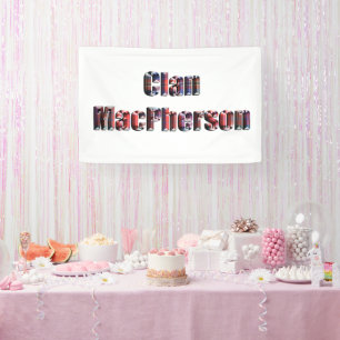 Clan MacPherson Tartan Logo, Banner