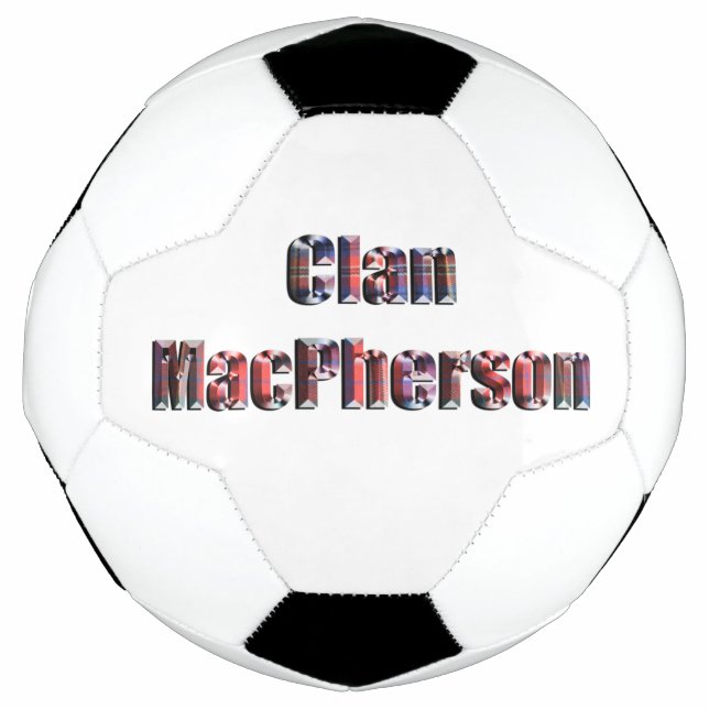 Clan MacPherson Tartan Logo, Fußball (Vorderseite)