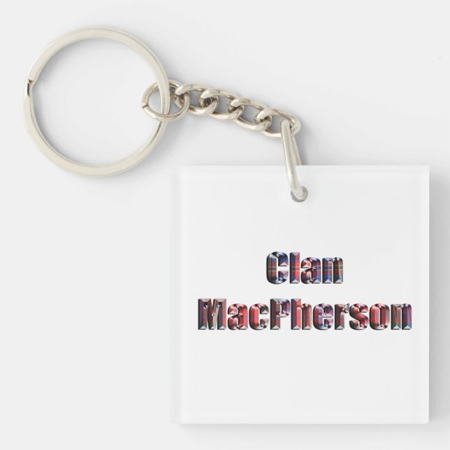 Clan MacPherson Tartan Logo, Schlüsselanhänger (Vorderseite)