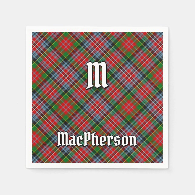 Clan MacPherson Tartan Napkins Serviette (Vorderseite)