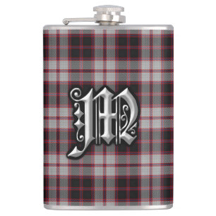 Clan MacPherson Tartan Old Scotland Flask Flachmann