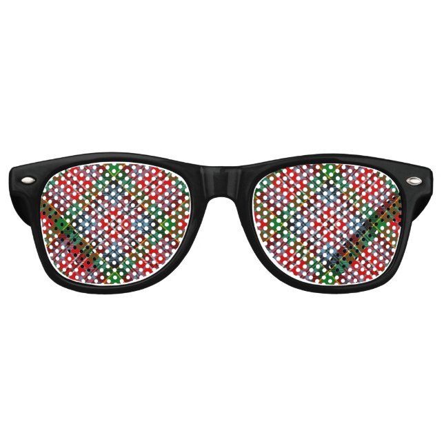 Clan MacPherson Tartan Retro Sonnenbrille (Vorderseite)