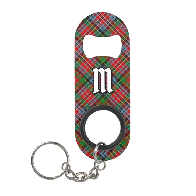 Clan MacPherson Tartan Schlüsselanhänger Bottle Op Mini Flaschenöffner (Vorderseite)