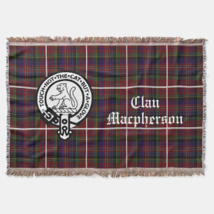 Clan Macpherson Tartan & Wappen Decke