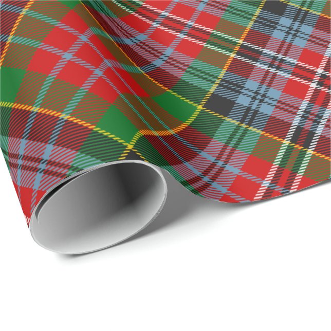 Clan MacPherson Tartan Wrapping Paper Geschenkpapier (Rolleneckpunkt)
